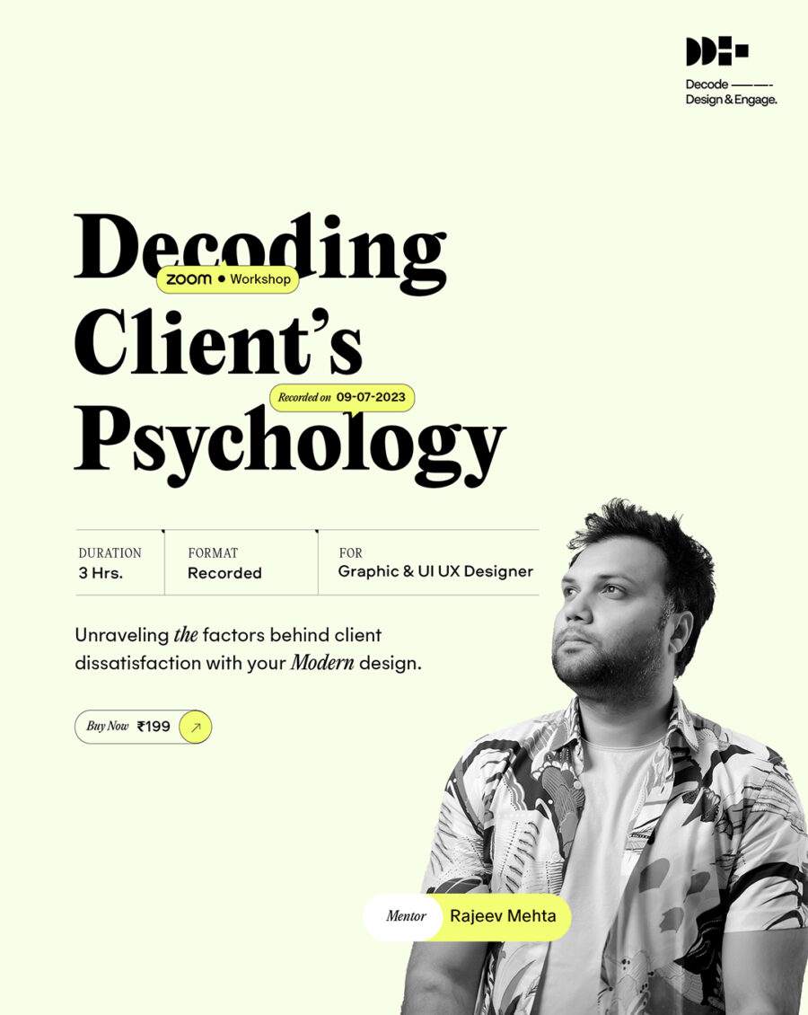 DDE - Decoding Client’s Psychology Full Workshop